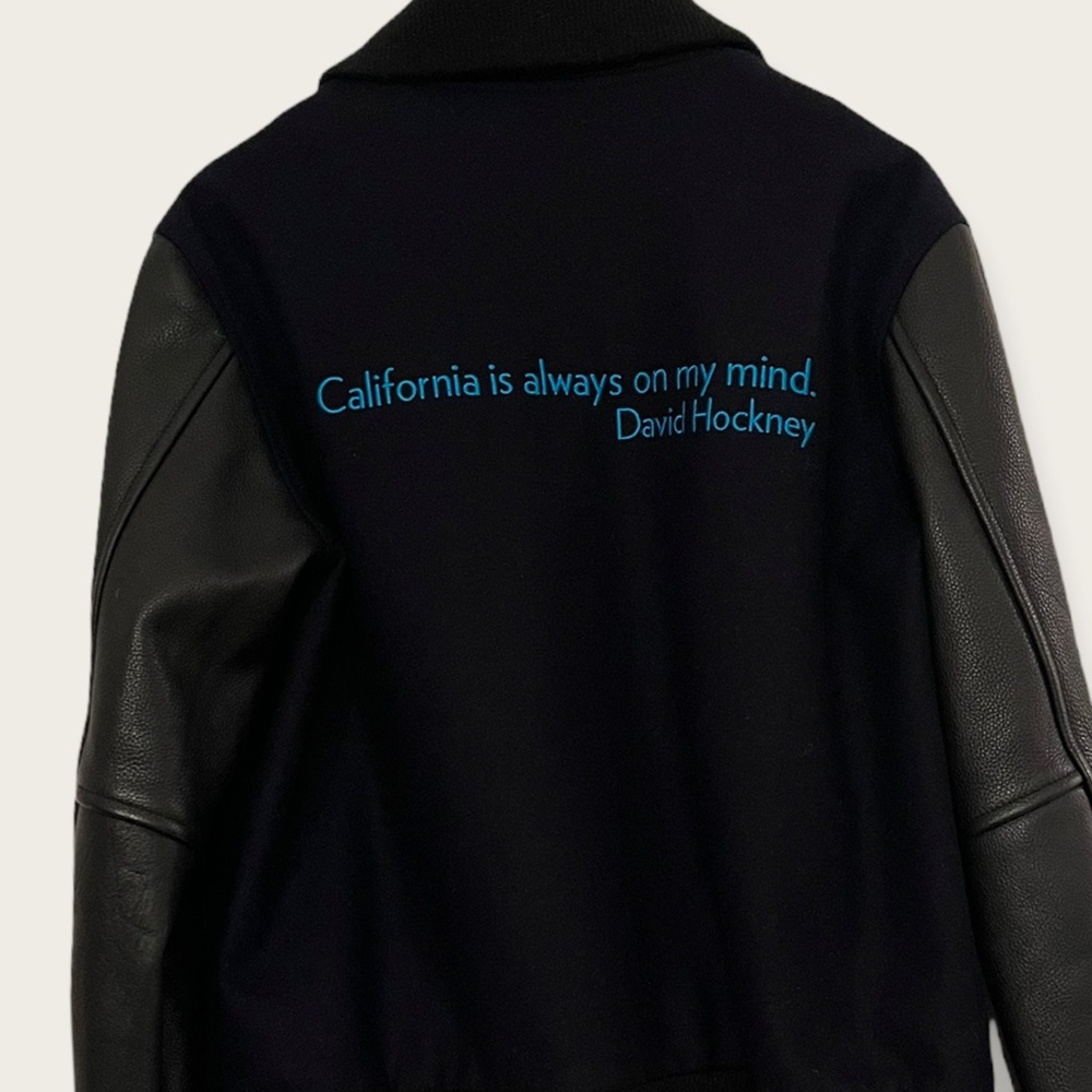 re:la bomber jacket limited edition, David Hockney California quote - Picture 7 of 7